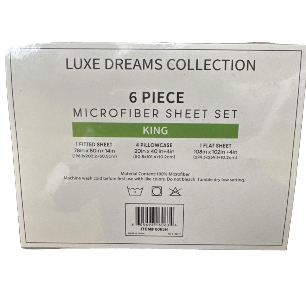 King Microfiber Sheet Set - Tan - Picture 2 of 2